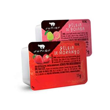 Imagem de GELEIA MORANGO E GOIABA JUNIOR BLISTER 15G CAIXA 144 UNIDADES
