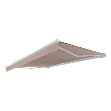 Imagem de Toldo Articulado De Poliéster Proteção Uv Bege 3,95x2,50m