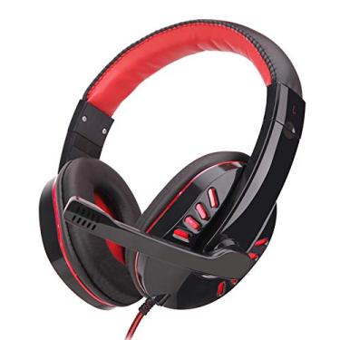 Imagem de SY755MV Luminous Game Headphone Over-ear para jogos com microfone PC Gamer Fones de ouvido de 3,5 mm com cancelamento de ruído compatível com laptop PS4 Xbox