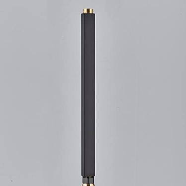 Imagem de 1pcs Tubo de extensão preto de 40CM para torneira de chuveiro extra estender tubo ouro branco cor universal interface estender tubos, preto, 40cm