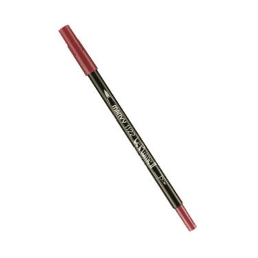 Imagem de Uchida Marcador Marvy ponta extra fina Le Plume II caneta marcador de ponta dupla, suprimentos de arte, ameixa