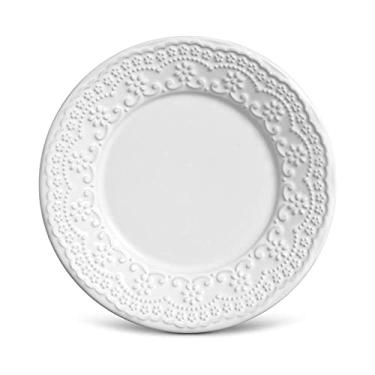 Imagem de Conjunto C/ 6 Pratos De Sobremesa Madeleine Branco Ø 20,5 cm