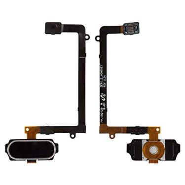 Imagem de Peças de reparo de cabo flexível compatíveis com Samsung G925F Galaxy S6 Edge, (botão de menu, azul escuro, com componentes)