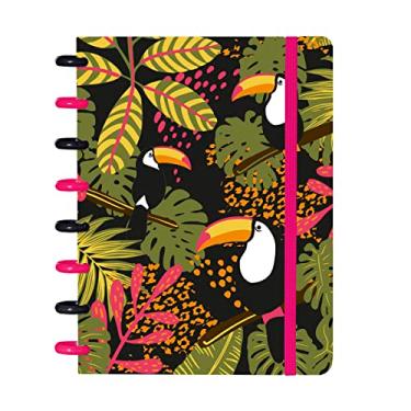 Imagem de Caderno Disco IsCool Inteligente A5 Tropical Tucano Preto