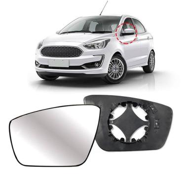 Imagem de Lente Retrovisor Ford Ka 2014 a 2022 Esquerdo