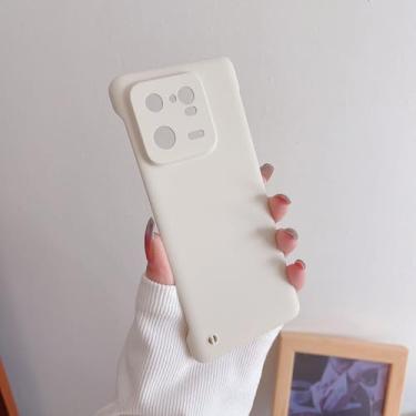 Imagem de Capa de telefone fina sem moldura para Xiaomi Mi 13T 12T 11T 10T 13 11 Lite 12S Ultra 12 Pro 12X 11i 10 Poco F3 capa de plástico rígido fosco, branco, para Xiaomi 11 Lite