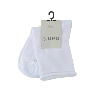 Imagem de Meia Masculina Lupo Sem Punho Sportwear Branca - 012750, 34-38