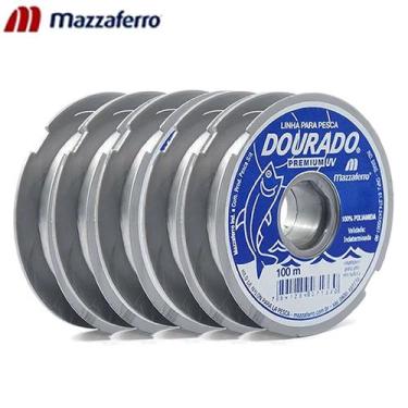 Imagem de Kit 500mts de Linha Monofilamento Mazzaferro Dourado Premiun 0.30mm