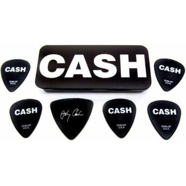 Imagem de Palheta Media Johnny Cash Bold Signature Cx C/6 Dunlop