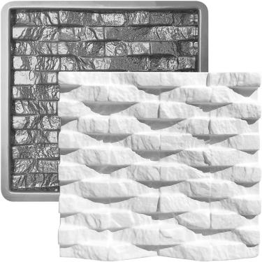 Imagem de Forma 3D Gesso e Cimento ABS - Dunas pedra 30x30
