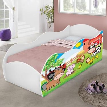 Imagem de Cama MDF quarto Infantil Meninas com proteção lateral adesivada person