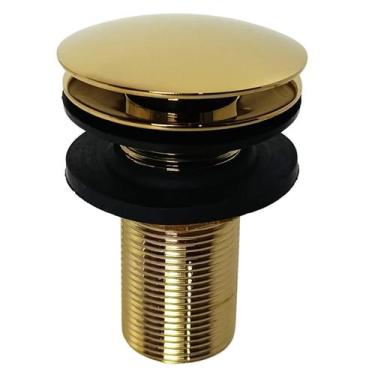 Imagem de Válvula Ralo Click Luxo 7/8 Metal P/ Pia e Cuba Dourada - Montelar Aca