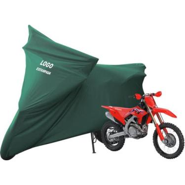 Imagem de Capa Para Moto Honda CRF 450RX CRF 450X  Com Logo - Mz, Verde