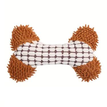 Imagem de Mordedor de Pelucia Caes Pet Gato Cachorro Brinquedo com Apito Animal de Estimaçao Interativo Lazer