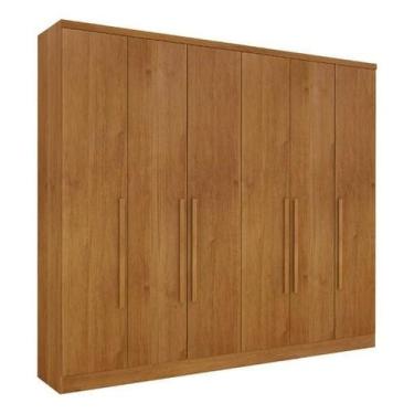 Imagem de Guarda Roupa Casal Veneza 6 Pt Cinamomo Mdp Móveis Tcil, Cinamomo