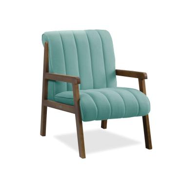 Imagem de Poltrona Decorativa para Sala Base de Madeira Daline Bouclê E03 - D`Rossi