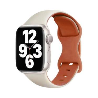 Imagem de Pulseira De Silicone De 45mm 44mm 40mm 41mm 49mm 38mm 42mm Para Apple 