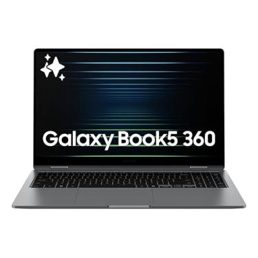 Imagem de Samsung Computador laptop Galaxy Book5 360 Copilot AI de 15,6 polegadas, tela sensível ao toque FHD AMOLED, 16 GB/512 GB, alto-falantes Dolby Atmos, vida útil da bateria o dia todo, NP750QHA-KA1US