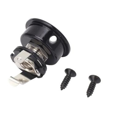 Imagem de Jack de guitarra Placa ElectraSocker Metal Metal Retineld Guitar Peças de guitarra para Telecaster TL Guitarra 1/4 Socoque de tomada de saída com 2 parafusos