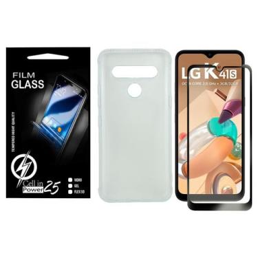 Imagem de Película Vidro 3D + Capa COM BORDA LG K41S K410BMW 6.5 - Cell In Power