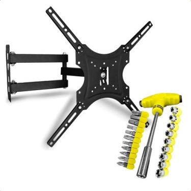 Imagem de Suporte Para TV Articulado Parede 14 a 55 Polegadas Led Plasma e Jogo 