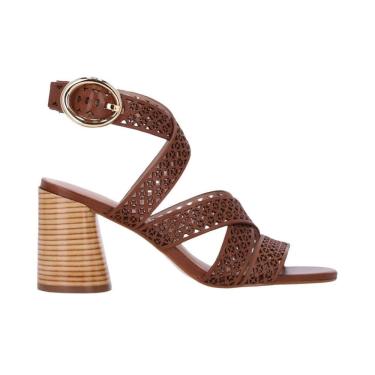 Imagem de Sandália Luz da Lua com Salto Alto Grosso Vazado