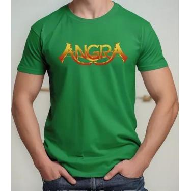 Imagem de Camiseta Camisa Algodão Feminina Masculina Adulto Banda de Rock Angraa