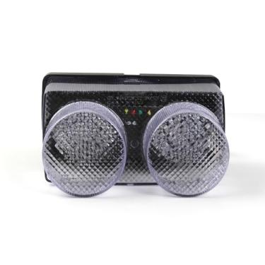 Imagem de Lanterna traseira de LED transparente Arashi para Yamaha YZF R1 1998-1999, FZR600 FZR750 FZR1000 1988-1993 conversão personalizada, luz traseira de freio de seta, acessórios de substituição integrados