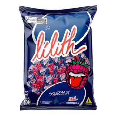 Imagem de Bala Mastigável Lílith Framboesa Pacote 500g