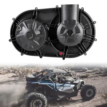 Imagem de Capa de embreagem externa Can-Am Maverick X3 compatível com X3 Max 1000R XDS XRS R RR 2017-2025 CVT caixa de proteção de correia guia de ar acessórios de capa de transmissão de embreagem, substitui