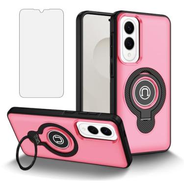 Imagem de Asuwish Capa de telefone para Samsung Galaxy S25 Edge 5G com protetor de tela de vidro temperado Suporte magnético fino suporte rígido híbrido capa de celular resistente S25Edge 25S S 25 25Edge 6.66