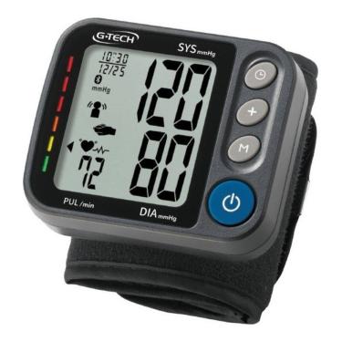 Imagem de Aparelho Medidor De Pressão De Pulso Automático Smart Conect Com Aplicativo G-tech Gp 480 Black