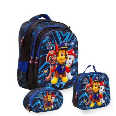 Imagem de Kit Mochila Infantil Lancheira Térmica Paw Patrol Creche - TOYS 2U