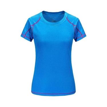 Imagem de Camiseta Esportiva Feminina De Secagem Rápida Com Gola Redonda, Respir