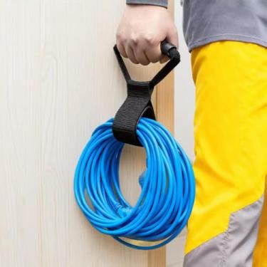 Imagem de Organizador de suporte de cabo de extensão, alças de armazenamento de mangueira de jardim, alças de armazenamento de mangueira de água, alças de cabo com alça para mangueiras de piscina, mangueiras de