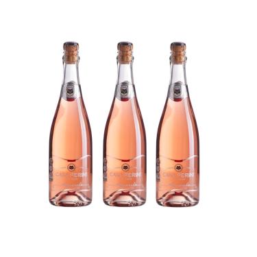 Imagem de Kit Espumante Casa Perini Aquarela Moscatel Rosé 750ml 3uni