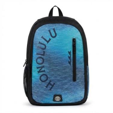 Imagem de Mochila Costas Casual Azul Mar Surf Praia Masculina Honolulu Denlex-Masculino