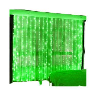 Imagem de Cortina De Luzes LED De 6m 3m Com Controle Remoto USB, 8 Modos, Decora
