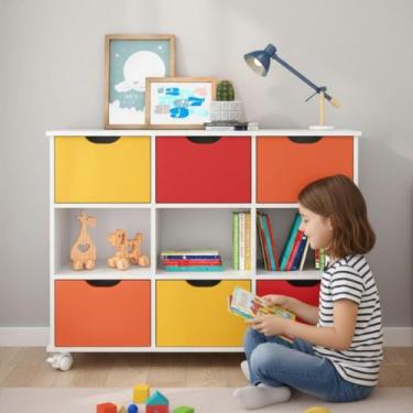 Imagem de Estante Organizadora 6 Gavetas Modulada com Rodízios - CASA H