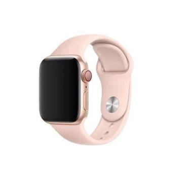 Imagem de Pulseira Silicone para Apple Watch 38mm e 40mm - rosa areia - worldwid
