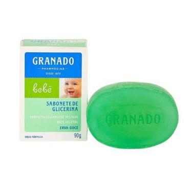 Imagem de Sabonete barra granado bebe 90g erva doce