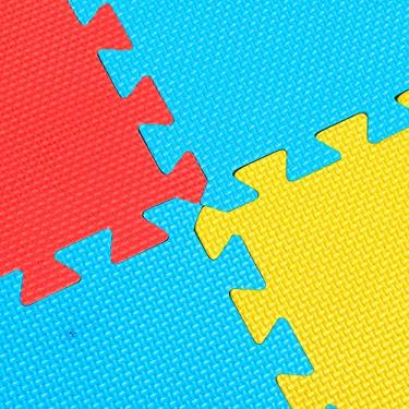 Imagem de Kit 4 Tapetes Tatames Infantil Unisex Eva 50 X 50 X 2cm 20mm AM/VV/VM/LJ