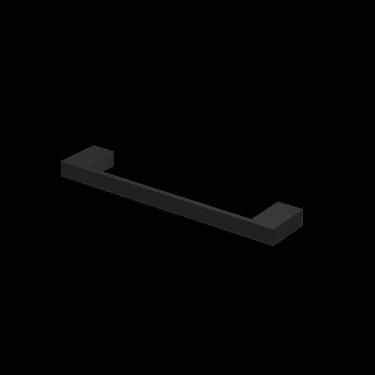 Imagem de Porta Toalha Reto Curto Horus 450 4410 Preto Fosco Fani Meta