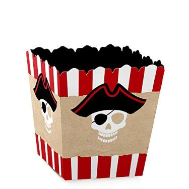 Imagem de Beware of Pirates – Mini caixas de lembrança de festa – Caixas para chá de bebê pirata ou festas de aniversário – Conjunto com 12