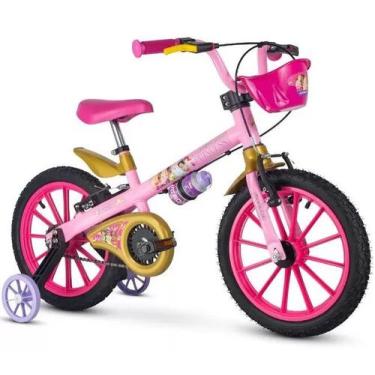 Imagem de Bicicleta Aro 16 Princesas Nathor A Partir De 5 Anos Com Rodinhas