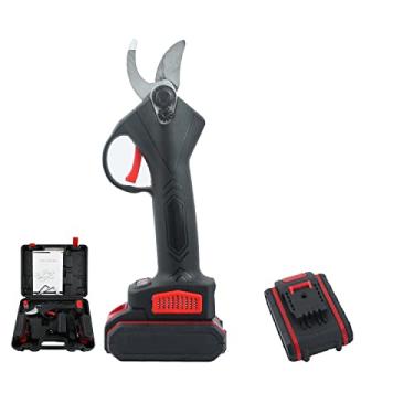 Imagem de Tesouras de poda elétricas, 2 PCS bateria de lítio recarregável 2Ah de reserva, tesouras elétricas sem fio, (1,2 polegadas) de diâmetro de corte, 6-8 horas de trabalho, adequadas para poda de galhos, galhos de frutas, poda de pomar. Vem com uma caixa de plástico para fácil transporte