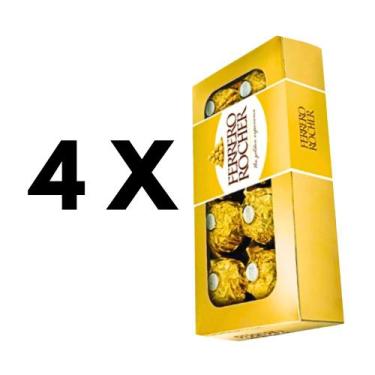 Imagem de Kit Chocolate Ferrero Rocher T8 - 4 Caixas C/ 8 Bombons Cada