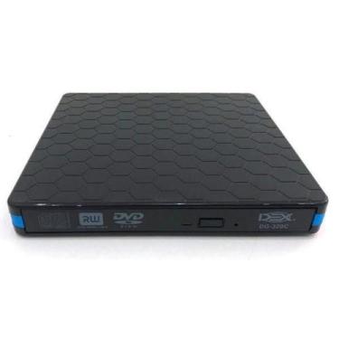 Imagem de Leitor Gravador De Cd Dvd-Rw Externo Usb 3.0 Type-C - DEX