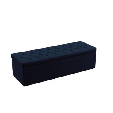 Imagem de Calçadeira Sagitarius 195 King Decorativa N-025 Veludo Azul Marinho Ar