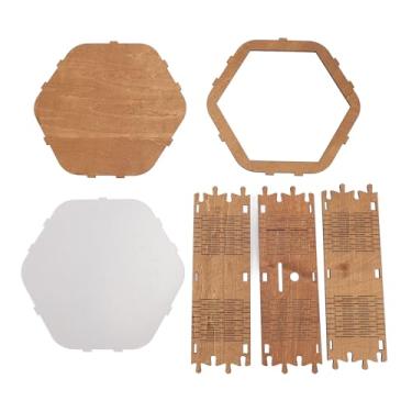 Imagem de Mealheiro de Madeira, Cofrinho Requintado Em Forma de Hex, Caixa de Economia de Dinheiro, Frasco de Madeira para Economia de Dinheiro Com Balança Digital para Crianças e Adultos